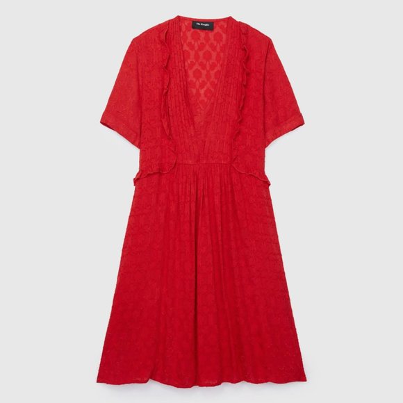 The Kooples Maple Leaves Shift Dress Women's Small NWT (MSRP $225) - Picture 1 of 10